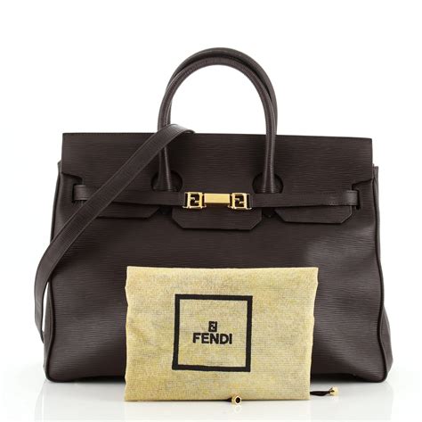 vintage fendi top handle|fendi signature tote bag.